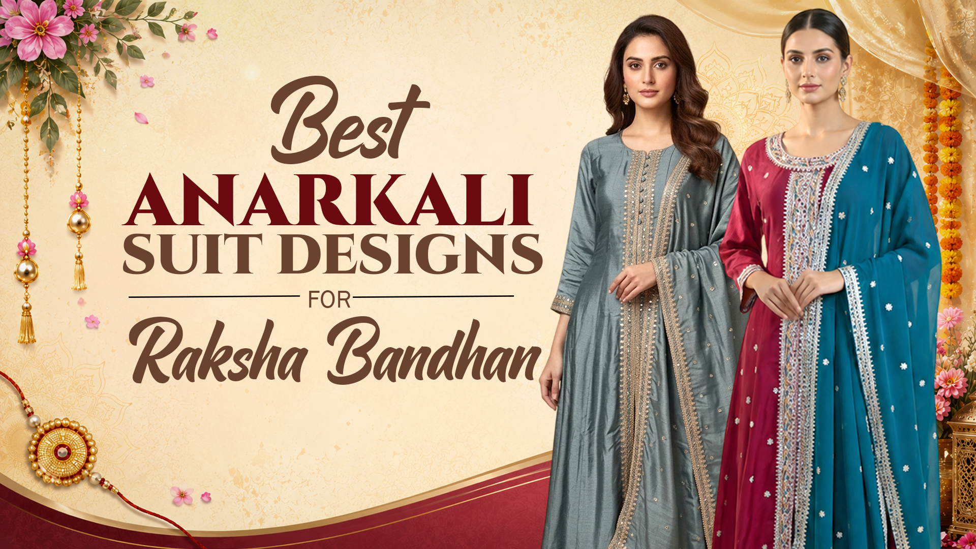 10+ Best Anarkali Suit Designs for Raksha Bandhan